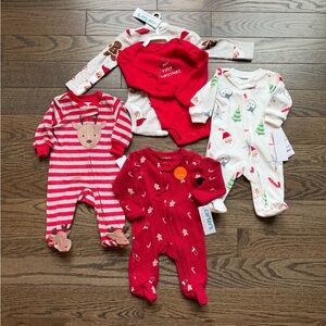 Carters Gender Neutral Newborn Christmas Bundle